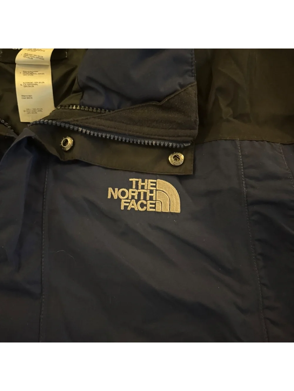 The North Face Hooded Jacket Windbreaker Blue Block Men’s Size XXL